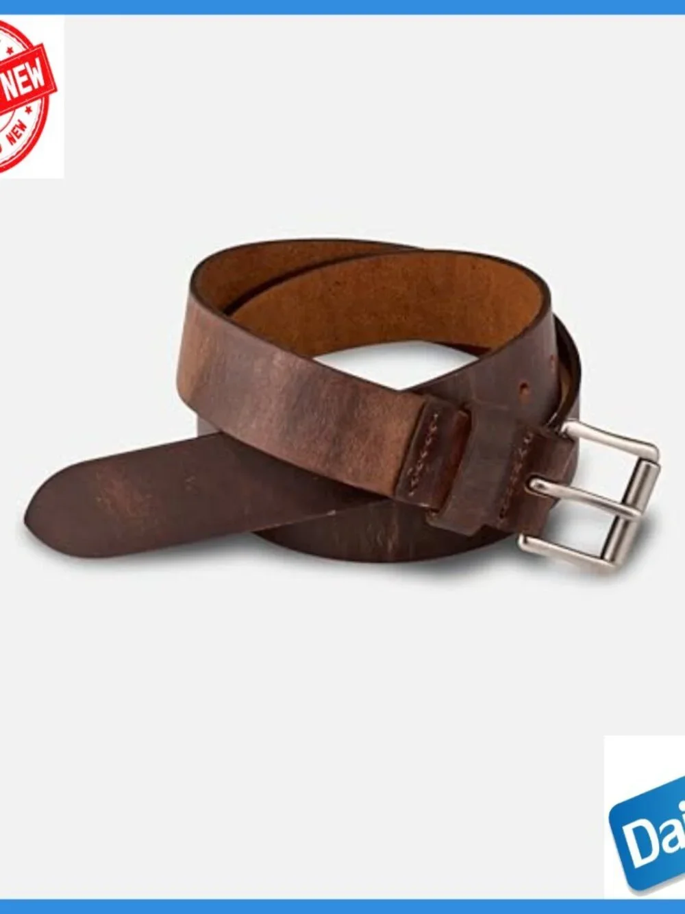 Men's Full Grain Leather Belt 1.5